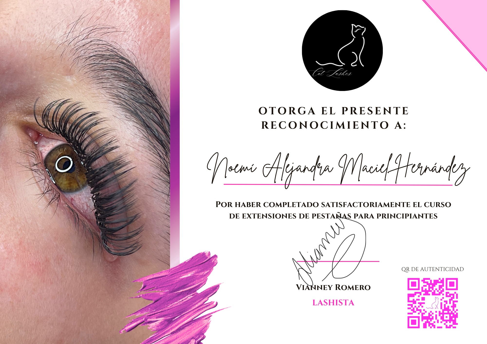 Certificado Noemí Maciel